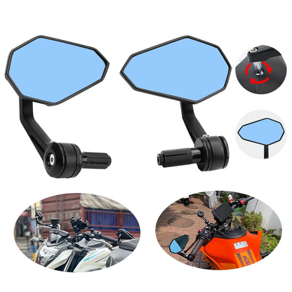 Diamond-Shaped 22mm Motorcycle Rearview Mirror